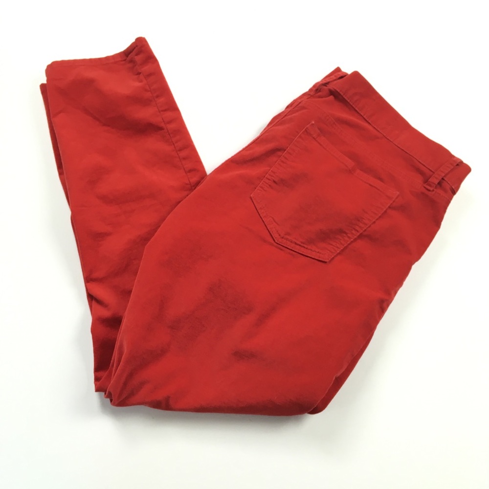 GAP Legging Jean Red Corduroy Skinny Mid Rise Women’s Sz 16